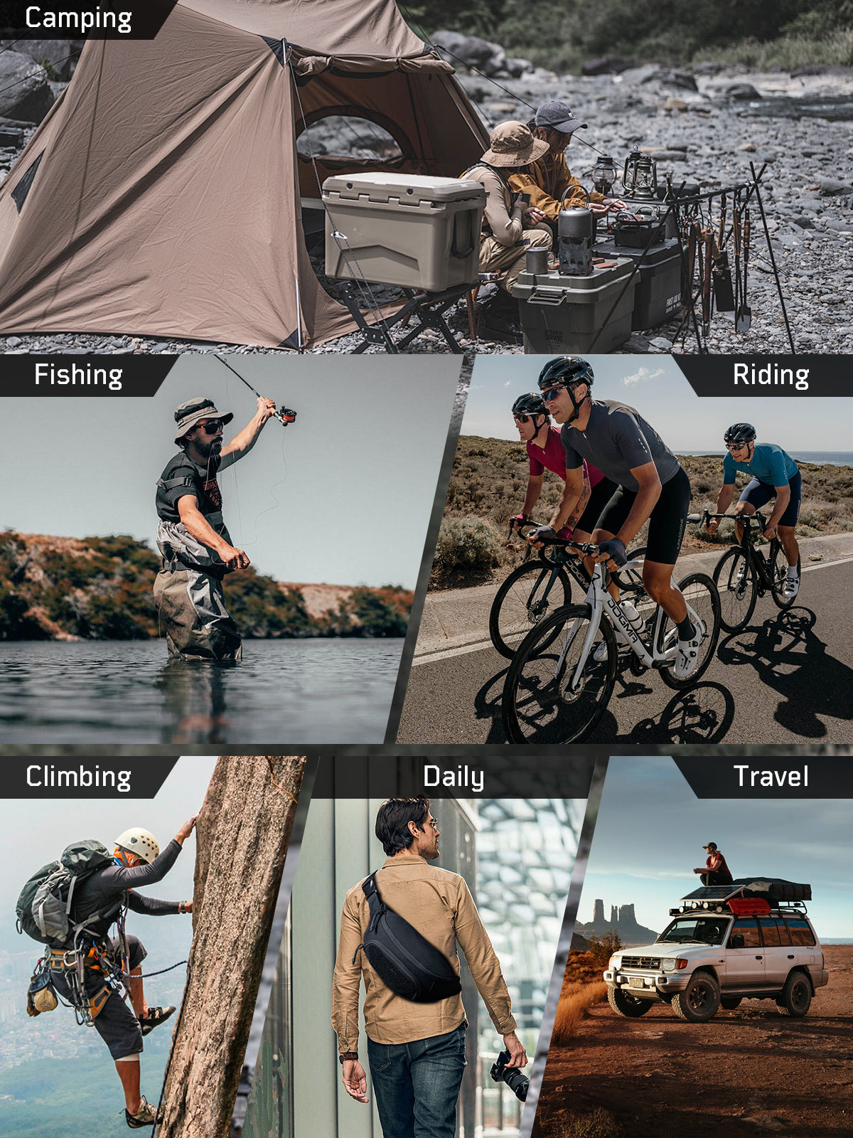 1TG Tactical Waist Bag for Hiking, Running, Urban